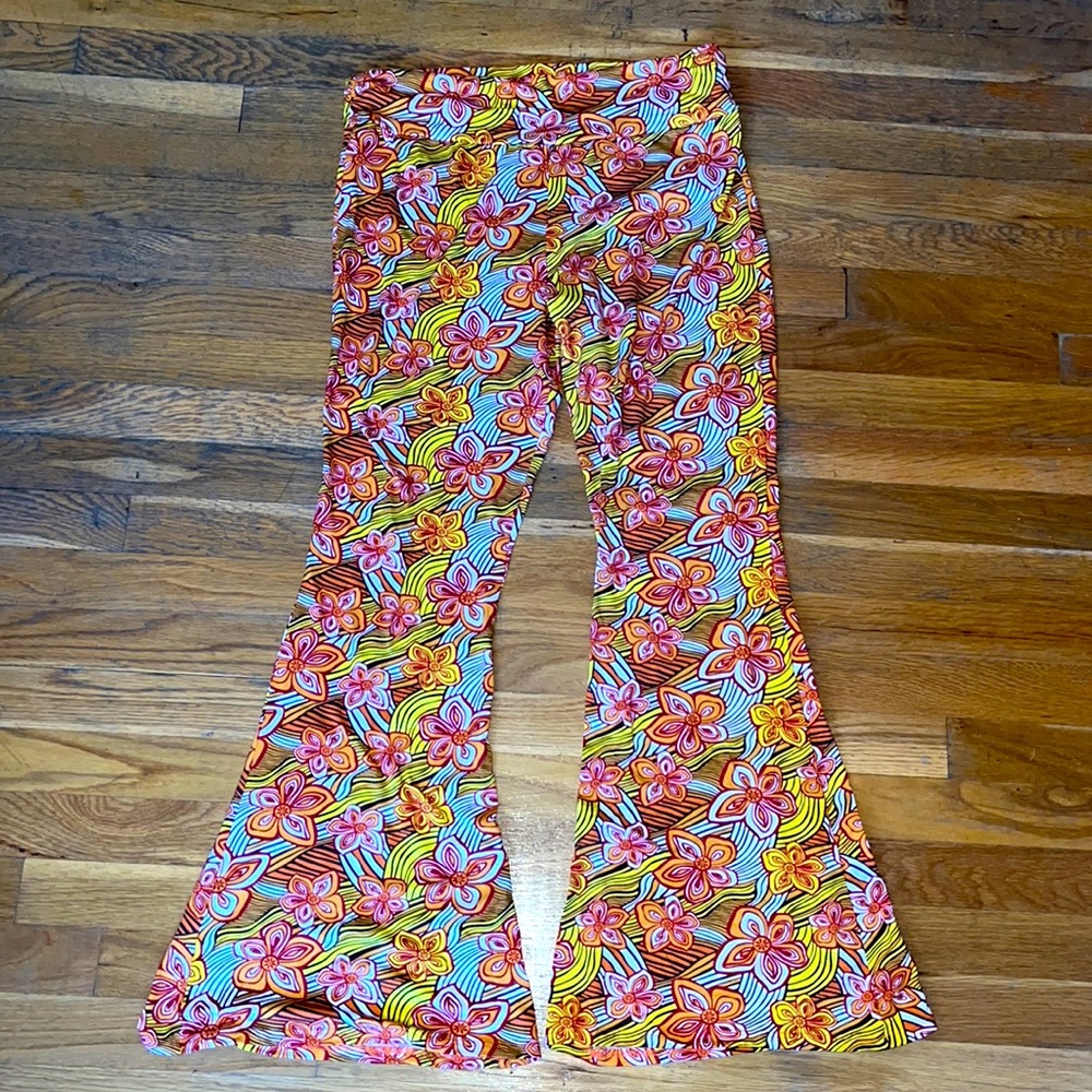 RETRO Floral Flare Pants